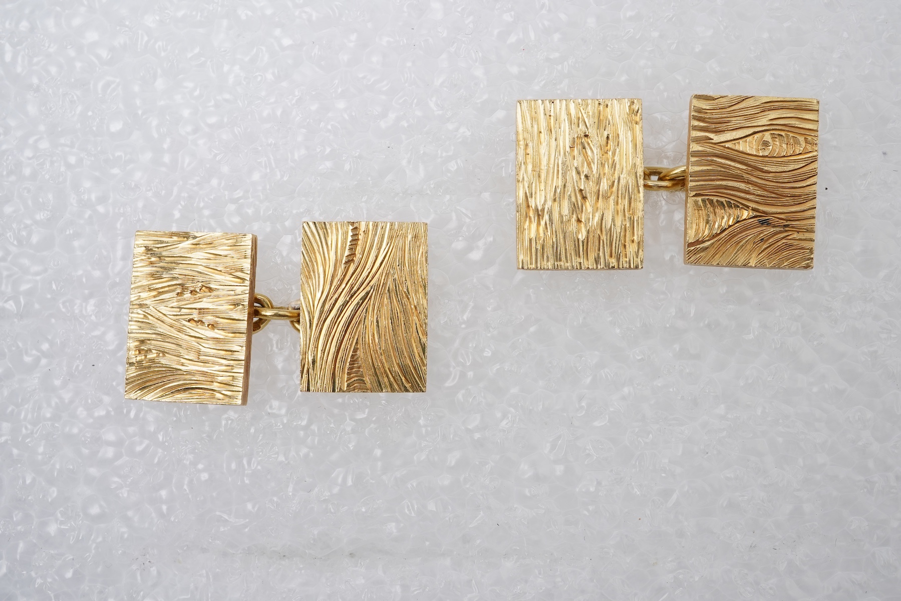 Boucheron, a pair of gold cufflinks, circa 1964